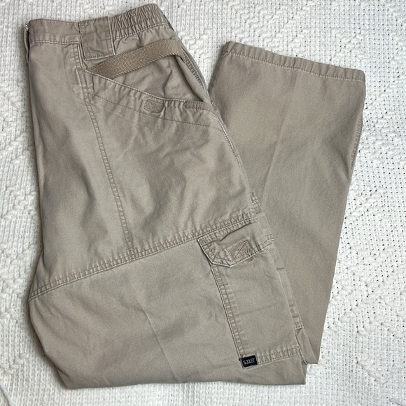5.11 Tactical khaki cargo pants 36/30 - Picture 7 of 8